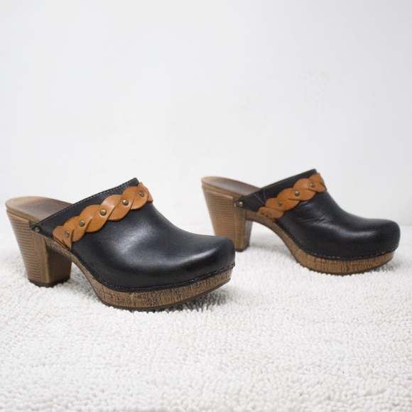 Dansko Shoes - Dansko Rach Mule Clog Heels Black Size 39 US 8.5-9